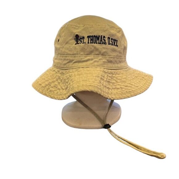 St Thomas USVI Bucket Hat with drawstring and toggle - Picture 1 of 6